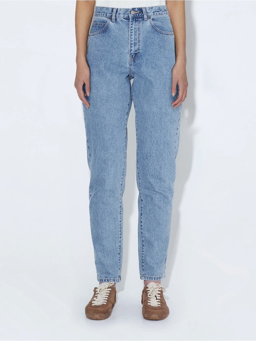 Dr. Denim High-Rise Light Blue Mom Jeans